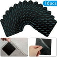 thumbnail image 2 of Bevtee 16Pcs Non Slip Rug Grippers, Reusable Carpet Tape, Rug Corner Stickers, for Wood, Tile, Hardwood Floors, Square, 4 "x4 ", Black, 2 of 6