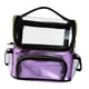 thumbnail image 5 of Bolsa organizadora de brochas de maquillaje, transparente, impermeable, con divisor extraíble. Púrpura, 5 of 9