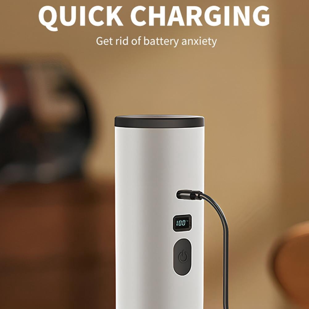 Portable Electric Coffee Maker with Heating 7800mAh Rechargeable Travel Espresso Machine for Camping Car Office