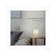 thumbnail image 5 of Lámpara de cabecera de decoración moderna, [bombilla E14 incluida] Lámpara de mesa de lectura para el cuidado de los ojos de madera Iluminación de la sala de estar del dormitorio (BLANCO), 5 of 5