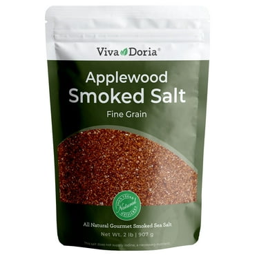 Viva Doria Applewood Smoked Sea Salt, Fine Grain, 2 lb