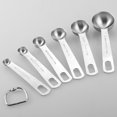 thumbnail image 3 of Juego De Medición De Acero Inoxidable De 14 Piezas Herramientas De Medición De Cocina Profesionales Con 7 Tazas De Medición Y 6 Cucharas De Medición Tabla De Conversión Juego De Medición Speravity HA019473-00, 3 of 7