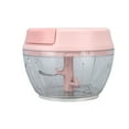 thumbnail image 1 of Mini Garlic Grinder Onion Chopper Manual Food Processor Portable Speed Vegetable Cutter Kitchen Utensil for Veggies Ginger Fruits Nuts, 1 of 8