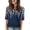 AJ18_Navy, variant on Elbow Sleeve Tops for Women Trendy 2026 Summer Ruond Neck Button Blouse Casual Half Sleeve Tops Womens Floral Tee Shirts Navy S