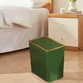 Narrow Garbage Can Kitchen Wastebasket with Press Type Lid Trash Can