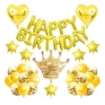 thumbnail image 2 of de de látex Pelícu de Decoración creativa para fiestas hogar Adorno colgante con letras de Jardín - Oro yotijar globo de cumpleaños, 2 of 8