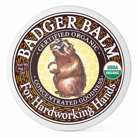 Badger Balm for Hardworking Hands, Aloe Vera & Wintergreen, 2 oz