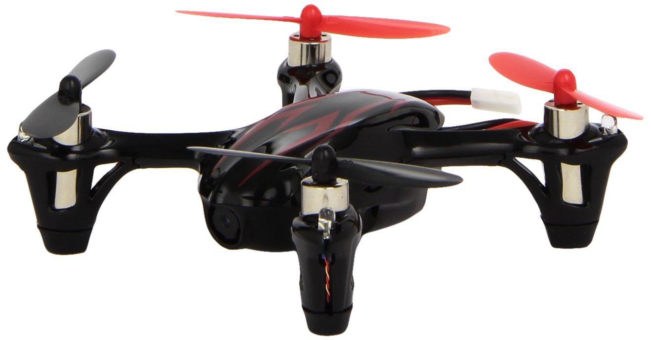 Hubsan H107C 4 Channel 2.4GHz RC Quad Copter Helicopter with Camera Red/Silver 