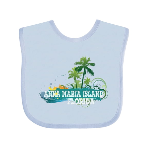 Inktastic Anna Maria Island Florida Boys or Girls Baby Bib
