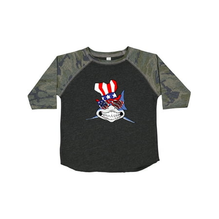 

Inktastic 4th of July Patriot Shark Gift Toddler Boy or Toddler Girl T-Shirt
