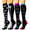 Black, variant on 4 Pairs Copper Compression Socks for Women & Men Circulation 15-20 mmhg - Better Blood Flow, Swelling, Best Support for Medical, Running, Nursing
