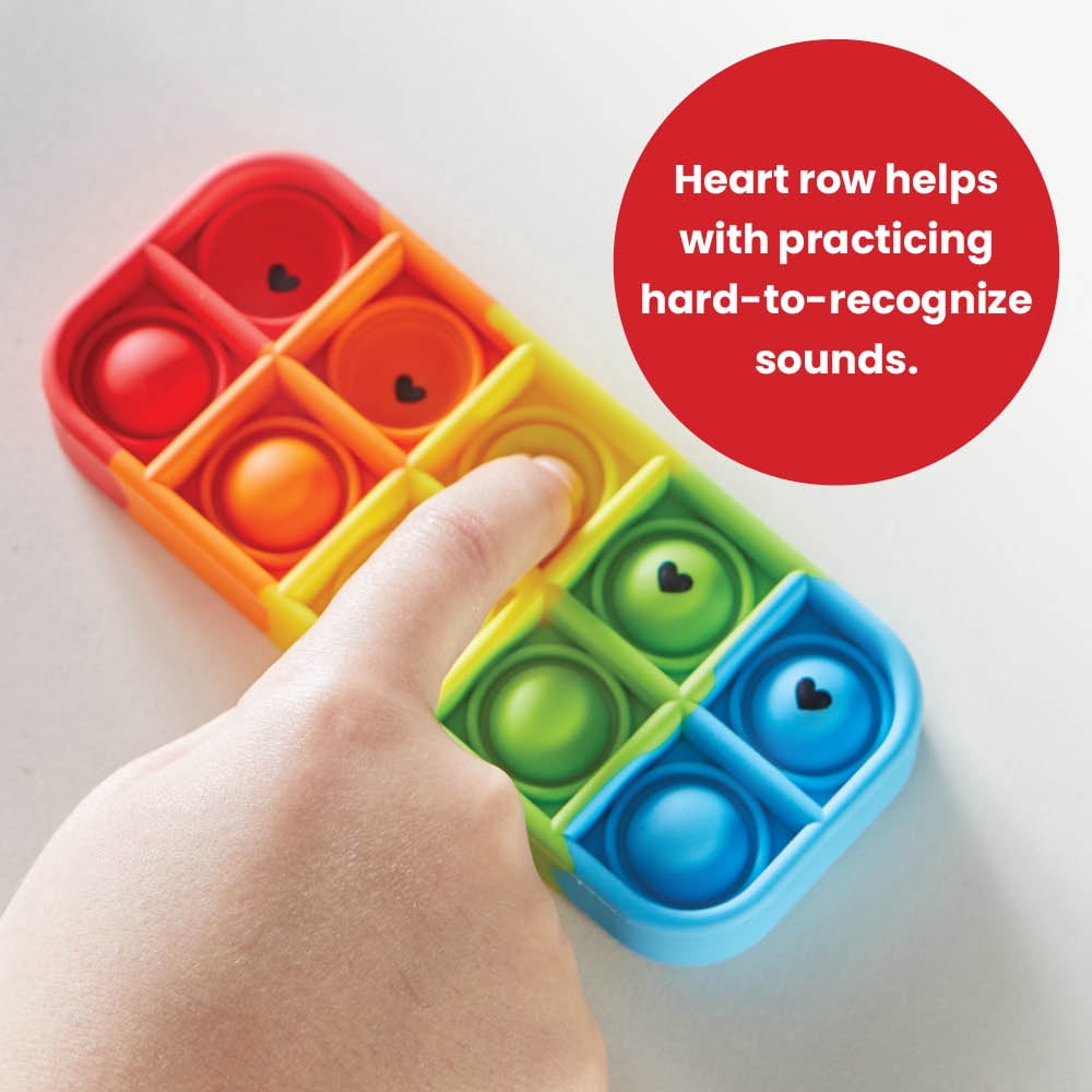 hand2mind Elkonin Box Sensory Bubble Poppers (Set of 6), Push Pop Fidget Toys, Fidgets for Classroom