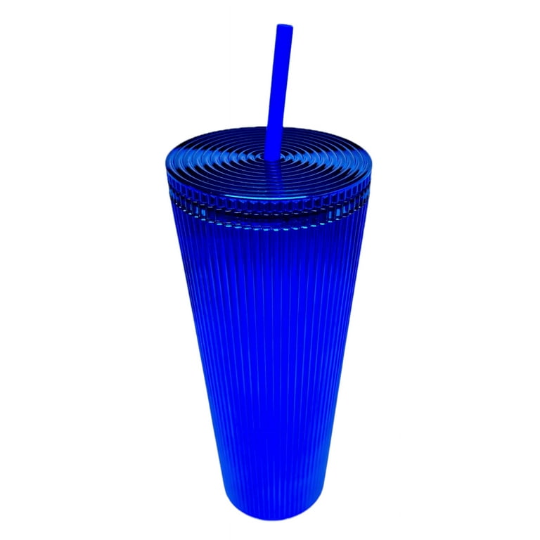 Starbucks Royal Blue Metallic 24oz Cold Cup Tumbler Limited Edition