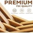 thumbnail image 3 of Melino 2PCS Wooden Folding Tamarack Chairs, FSC Certified Acacia Low Profile Adirondack Chairs, 3 of 10