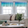 thumbnail image 4 of LALILO Kitchen Curtain Valance Blue Sky And Sea Thailand Rod Pocket Window Curtain 52"x 18" Set of 2, 4 of 5