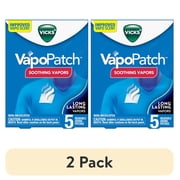 (2 pack) Vicks VapoPatch, Non-Medicated Wearable Aroma Patch, Soothing Vicks Vapors, 5 count