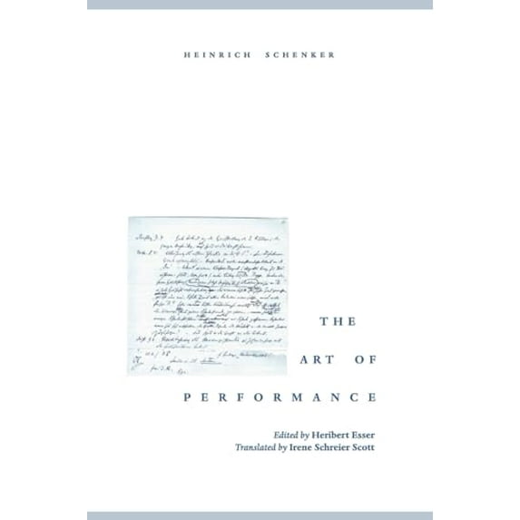 Pre-Owned The Art of Performance (Paperback) 0195151518 9780195151510