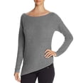 thumbnail image 3 of Marled Women's Asymmetric Hem Sweaters, Gray, Large, 3 of 5