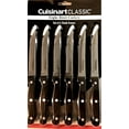 thumbnail image 3 of Cuisinart Classic 6-piece Black Triple Rivet Steak Knife Set, C77TR-6PSK, 3 of 3