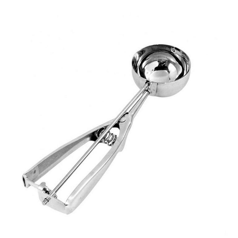 Cookie Scoops for Baking Set of 3 Stainless Steel Cookie Dough Scoop with  Trigger Release for Muffin Fruit Baller Ice Cream, Small Medium Large （ 1