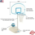 thumbnail image 4 of Dunn-Rite Clear Shot Adjustable Height Poolside Basketball System, 4 of 7