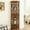 Oak, variant on Illuminated 3 - Side Glass Corner Cabinet with Adjustable Shelves for Home Decorative Item Display