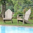 thumbnail image 3 of Cambridge Casual Willem Plantation Teak Adirondack Chair - Weathered Gray, 3 of 6