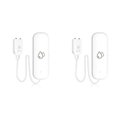 2X Tuya WIFI Water Sensor Alarm Water Leak Detector Flood Alert Overflow Security Alarm System Works