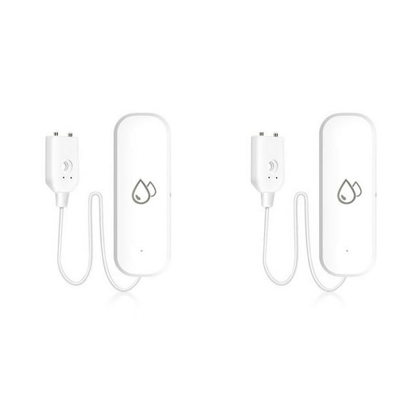 2X Tuya WIFI Water Sensor Alarm Water Leak Detector Flood Alert Overflow Security Alarm System Works