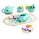 thumbnail image 2 of Juguetes para la fiesta del té, juego de cocina para fiesta de té, juego de ción, juego de té de madera, juego de té de imitación para edades de, 2 of 9
