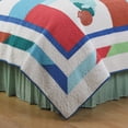 thumbnail image 2 of Antigua Bay Blue Shells Beach Coastal Full/Queen 3 Piece Quilt Set, 2 of 4