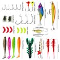 thumbnail image 2 of Pesca Con Cabezas Plantilla Ganchos Señuelos Cebo Gusano Suave para Amantes La Hombres Adultos Adolescentes, 2 of 9