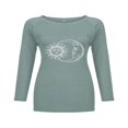 thumbnail image 2 of T-shirt à Manches Courtes pour Femmes, Hauts Grande Taille, Tunique Décontractée à Col en V, Blouse Ample, 2 of 2