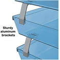 thumbnail image 5 of Acrimet Facility 3 Tier Letter Tray Side Load Plastic Desktop File Organizer (Clear Blue Color), 5 of 9