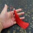 thumbnail image 4 of U8MO 1/10PC 12cm Bead tassels for jewelry making DIY Earrings Tassel Pendants Trim-Rose red-1pc, 4 of 8