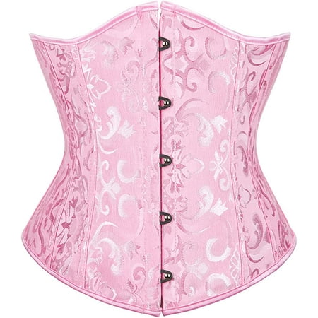 

QWZNDZGR Women s 9427 Lace Up Boned Underbust Waist Trainer Corset