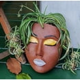 thumbnail image 3 of Macetero Face a para interior y exterior, macetero de pared, decoración de pared colgante, macetero facial único, 3 of 5