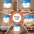 thumbnail image 6 of Sky Blue Tie Up Valance Curtains for Windows, Kitchen Curtains Window Treatments, Natural Landscape Country Tree Flowers Short Window Shades Valances for Bedroom Bathroom Cafe 42"x12", 6 of 8