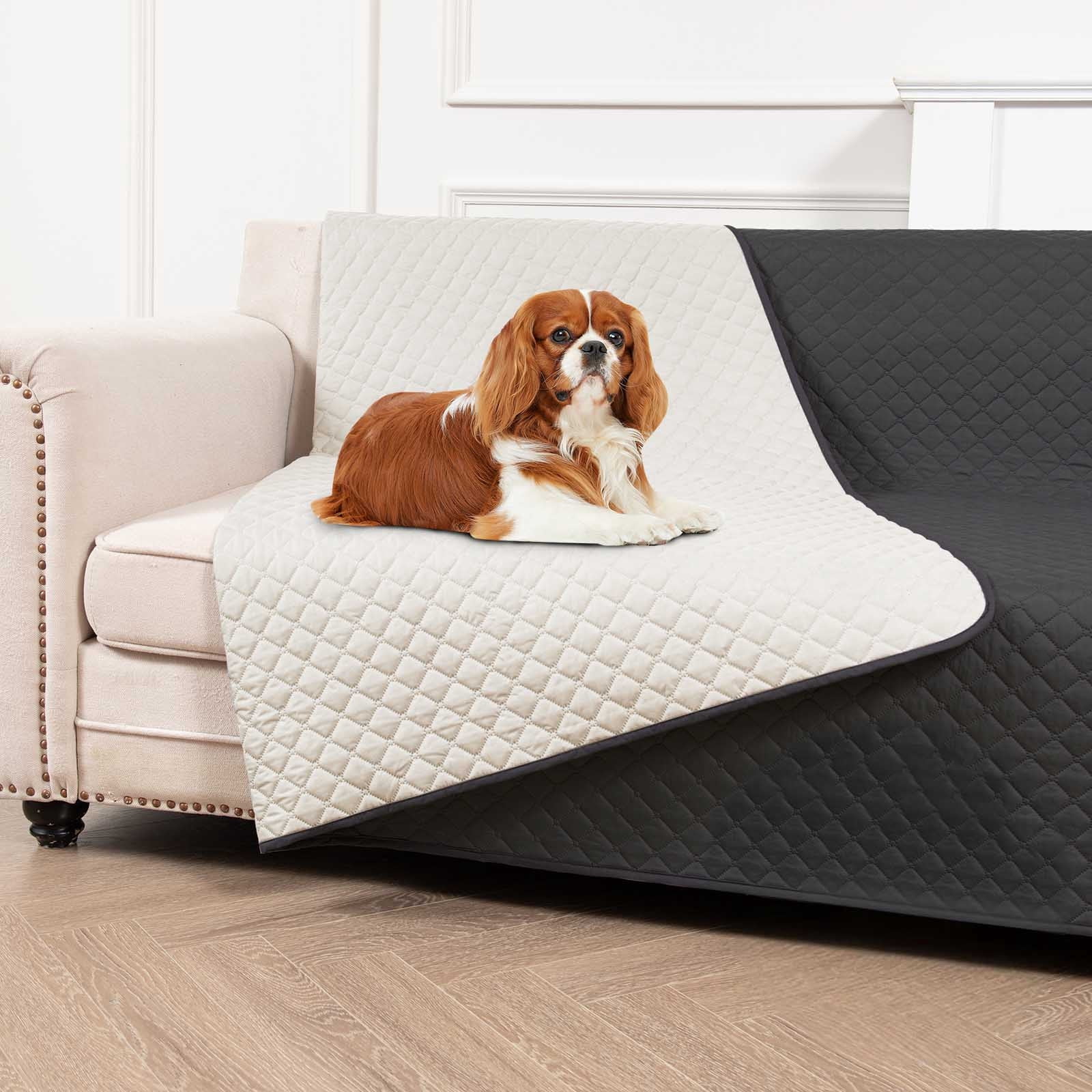 Waterproof Dog Blanket for Furniture Reversible Pet Sofa Cover for Cats Dogs Scratch Proof Washable Couch Protector Soft Leakproof Pet Bed Blanket for Small Medium Large Pets(90"x30")