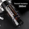 thumbnail image 3 of Koszal 400ml Portable Camping Double Layer Clear Glass Water Bottle with Tea Infuser, 3 of 8