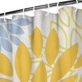 thumbnail image 3 of Yellow Floral and Petal Pattern Shower Curtain 36"x72" ,Bathroom Decorative Shower Curtains Set with 12 Hooks,Modern Waterproof Washable Shower Curtain, 3 of 6