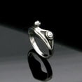 thumbnail image 3 of PAMTIER Unisex Stainless Steel Vintage Personalized Cute Lifelike Animal Frog Finger Ring Beneficial Insects Non-mainstream Silver Size 7, 3 of 6