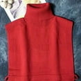 thumbnail image 3 of TODOZO Knitted Mock Turtleneck Fake Collar Winter Unisex Half Blouse Pullover False Collar Fake Turtleneck Dickey Collar Half Top Mock Blouse Neck Warm Faux Detachable Collar for Women, 3 of 5