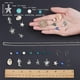 thumbnail image 3 of Kit para hacer aretes con temática oceánica (1 caja, 8 pares) con dijes de tortuga marina, concha de cauri, cuentas de turquesa sintéticas y de vidrio., 3 of 9
