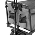 thumbnail image 3 of Seina Collapsible Steel Frame Folding Utility Beach Wagon Cart, Gray (2 Pack), 3 of 6