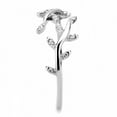 thumbnail image 4 of Rings for Women Silver 316L Stainless Steel DA266 - AAA Grade Cubic Zirconia in Clear, 4 of 6