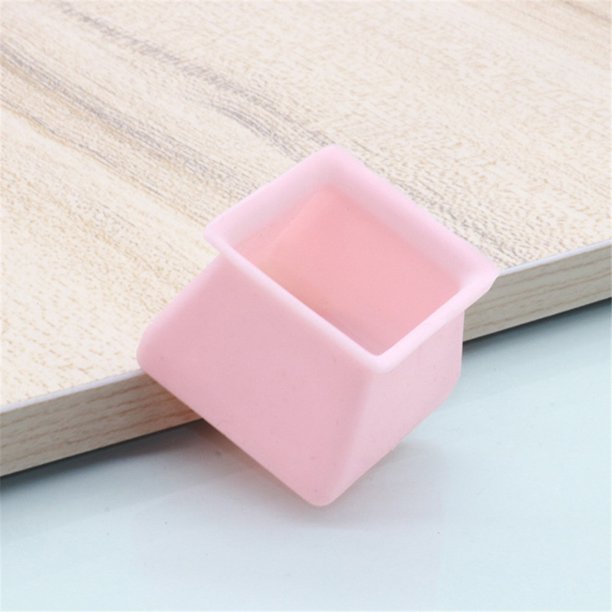Chair Leg Caps Silicone Furniture Protection Cover Nonslip Square Floor