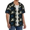 thumbnail image 2 of KLL Octopus 1 Print Men's Shirt Short Sleeve Button Down Summer Cuba Beach Shirts- 3X-Large, 2 of 5