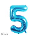 thumbnail image 2 of Set de globos Chaungfu de 11 piezas azul para 5.º cumpleaños, 2 of 5