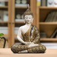 thumbnail image 4 of Estatua de resina de Buda en Figuras de meditación Escultura coleccionable tallada a mano para interior y exterior para decoración de inauguración de la casa 155 cm x 8 cm x 21 cm Colco Estatua de resina, 4 of 8